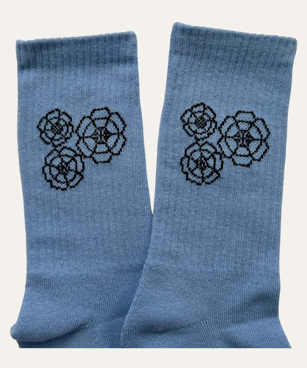Floral Embroidered Socks - Etherealm