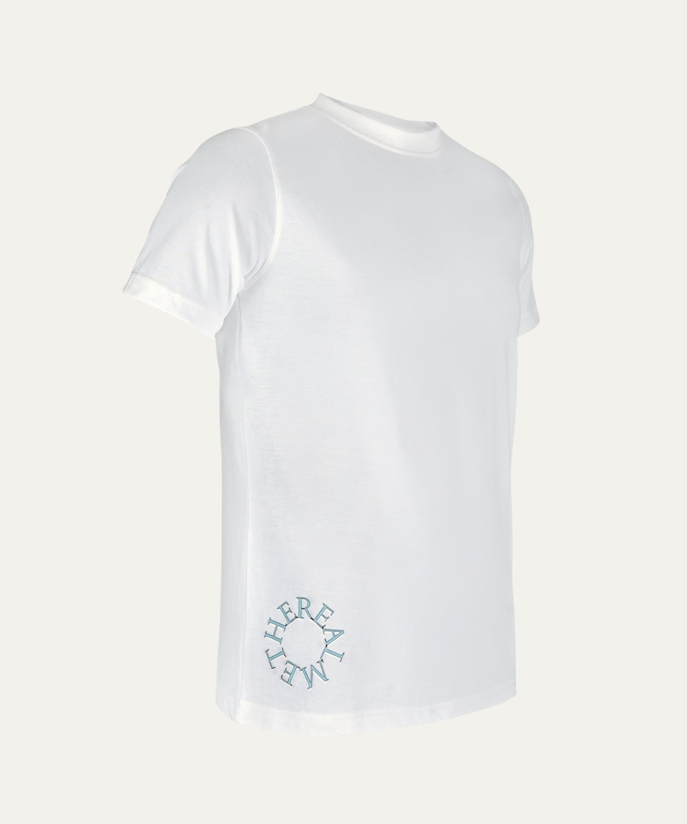 Circular Logo Tee - Minimalist Hem Design | Canadian Streetwear