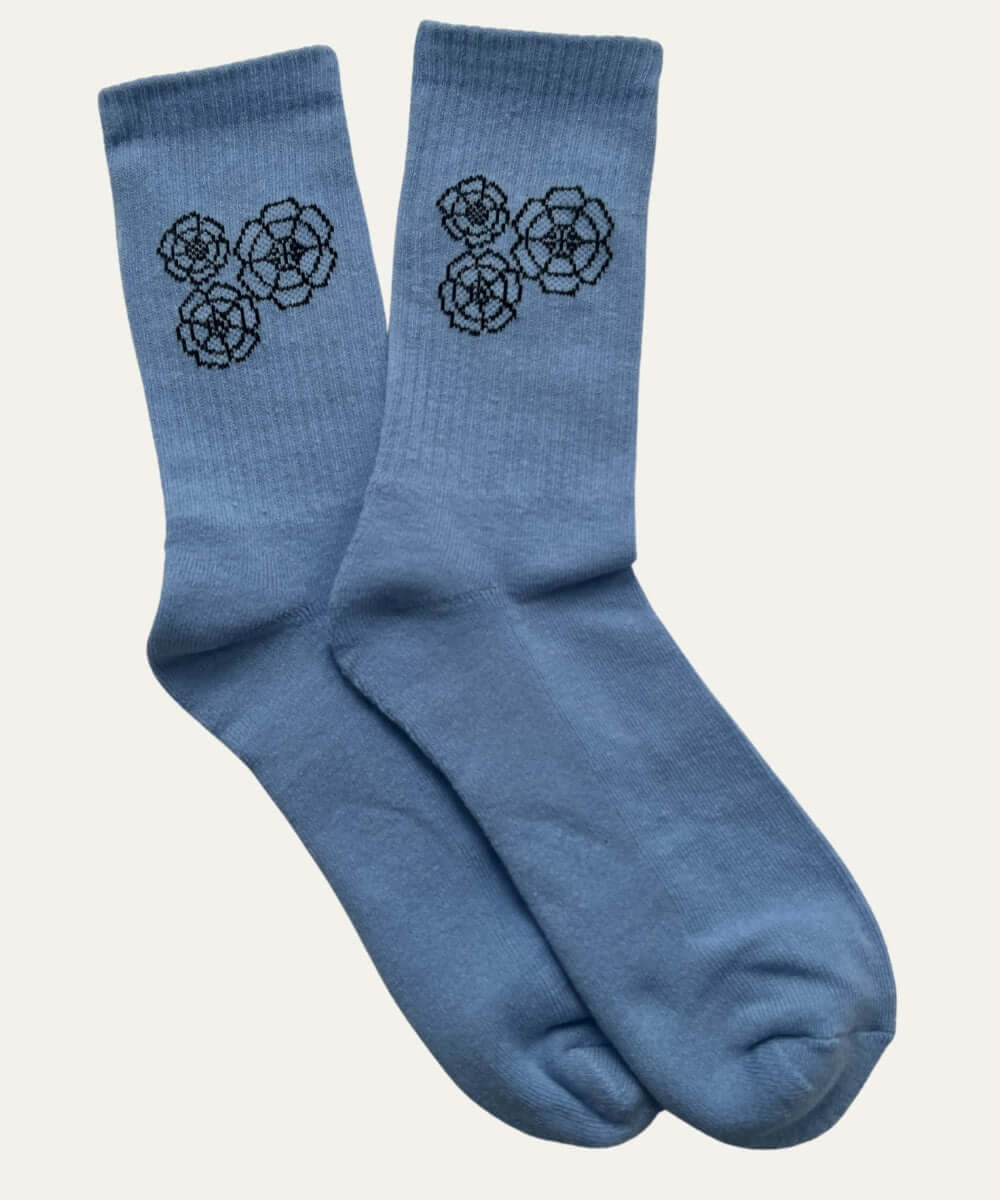 Floral Embroidered Socks - Etherealm