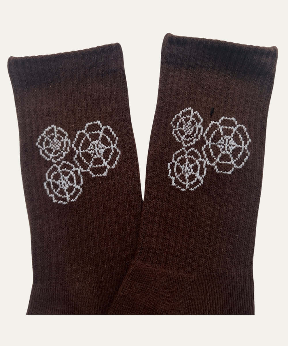 Floral Embroidered Socks - Etherealm